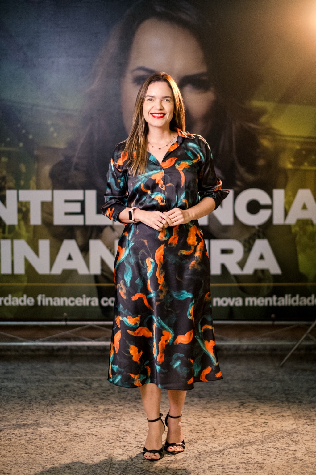 Thamyres Alexandre em evento de inteligência financeira